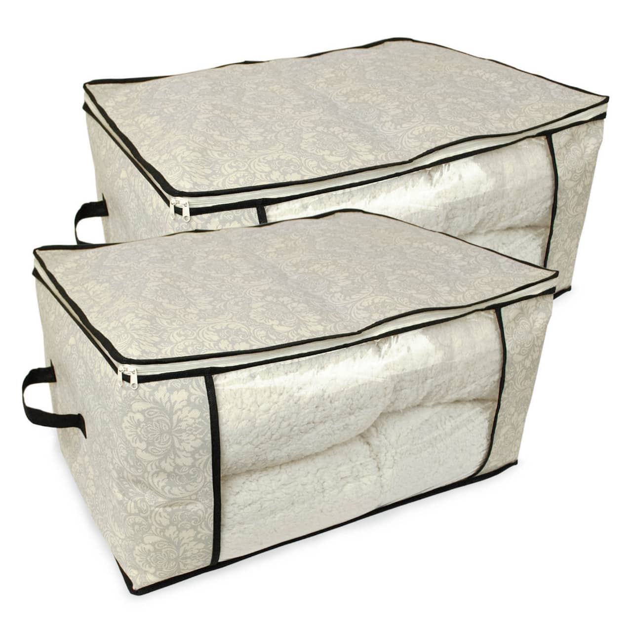 DII® Damask Blanket Soft Storage Cube, 2ct.